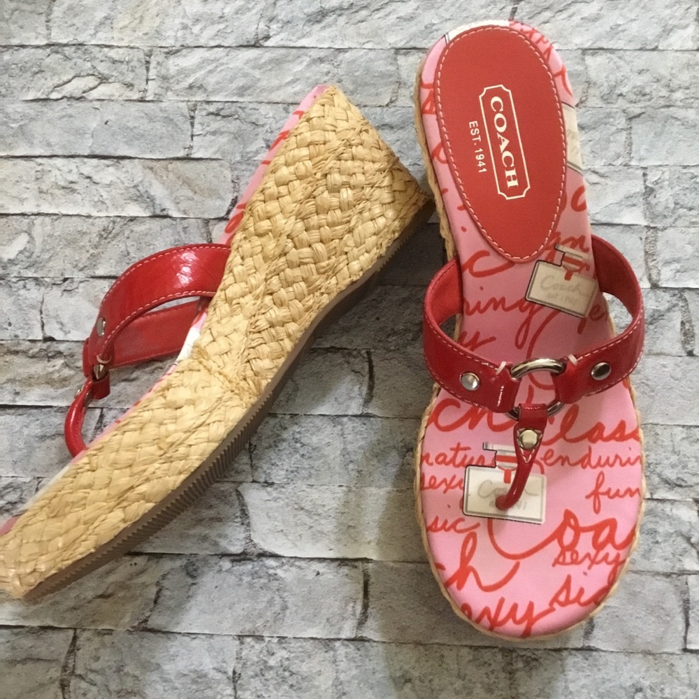 COACH WEDGE SANDAL